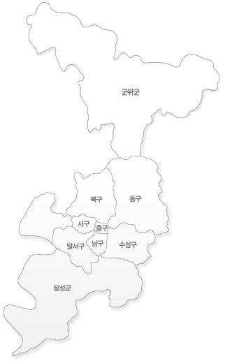 대구 구역지도